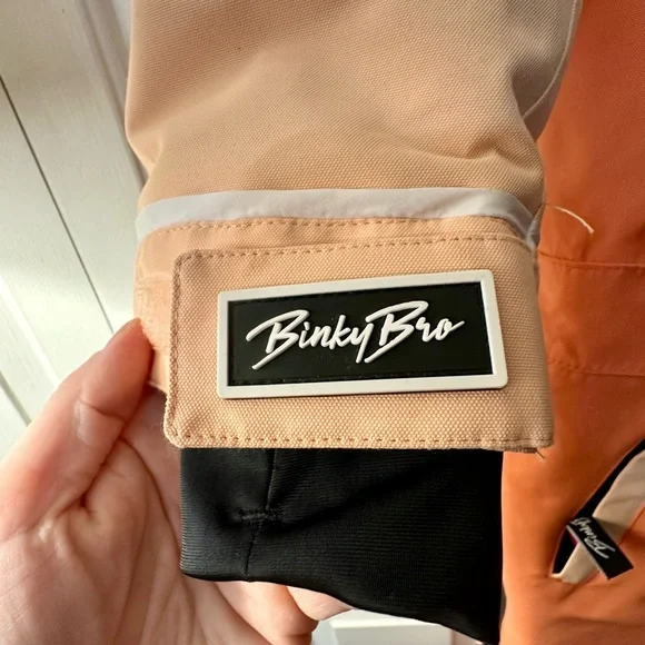 BinkyBro Quiksilver Kids' size 6 Orange One Piece Insulated Snow Suit - Picture 10 of 10